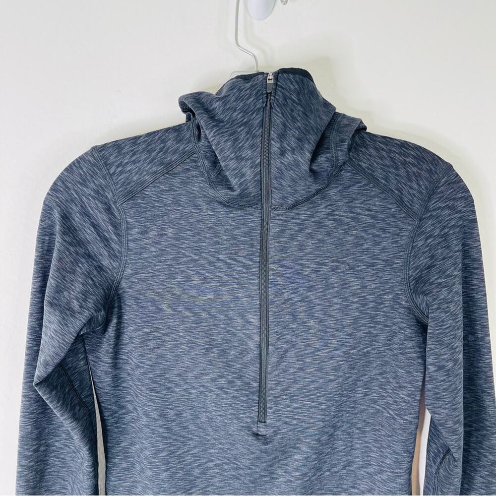 REI grey stretch outdoor athletic hiking camping half zip pullover hoodie top XS - Picture 2 of 5